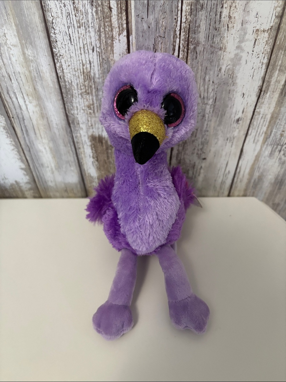 Ty FIFI Purple Flamingo Beanie Boo - Retired Claire’s Exclusive - 6” RARE